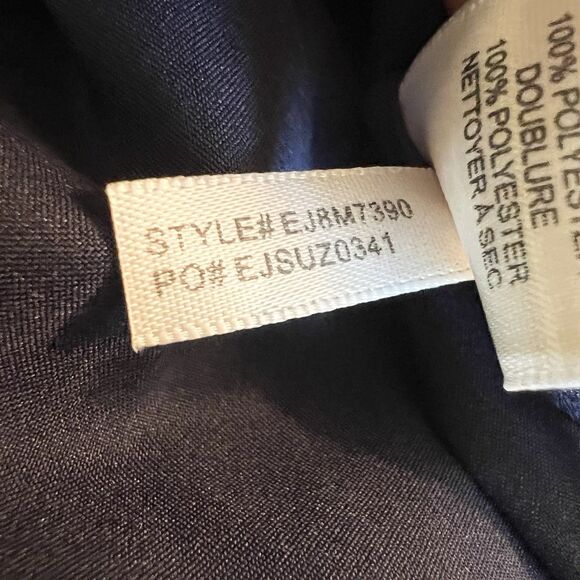 Eliza J Navy Pink Floral Dress Oversized Ruffle Flare Sleeves Women’s 4 - Picture 11 of 13